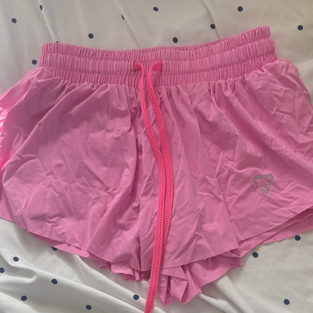 Stylish Pink Women's Athletic Shorts
